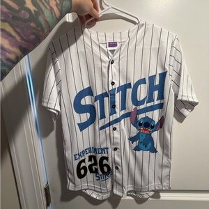 Disney Stitch Kids Jersey - White and Blue